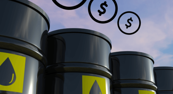 Oil Barrels and Dollar Signs